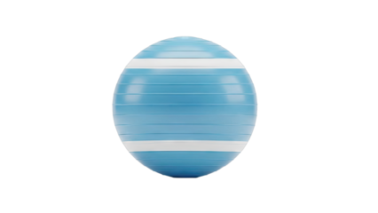 Blue and White Striped Egg Shape