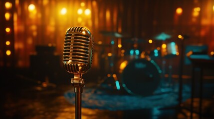 Stage performance with lighting