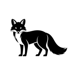 Obraz premium fox cartoon isolated on white