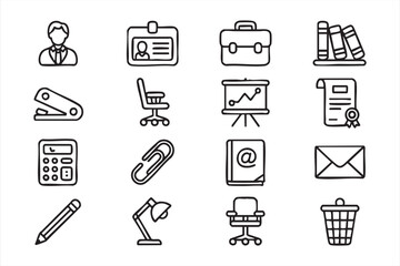 Business UI Icons for Web Interfaces and SaaS Platforms