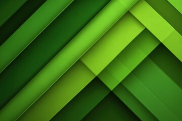 Obraz premium Geometric green background with diagonal stripes creating a modern visual effect suitable for various design applications and digital layouts