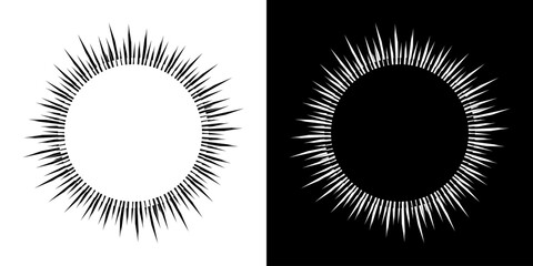 Fototapeta premium Dynamic abstract spiral sound wave rhythm lines. Circular spiral sound wave rhythm of lines. Circular futuristic abstract lines, black and white background.