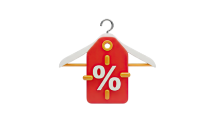 Discount Tag on Clothes Hanger