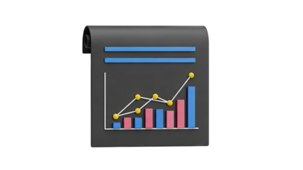 3D Growth Chart and Data Visualization