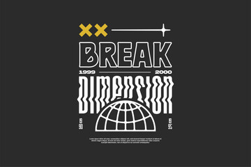 streetwear urban fashion template for printing