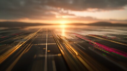 exploring the possibilities of advanced technology in data analysis futuristic data visualization with intricate visual elements digital grid network for smart data processing and analysis