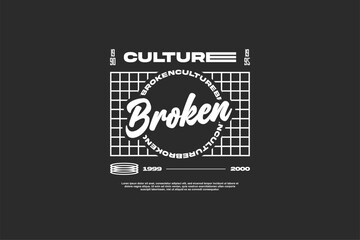 Fototapeta premium streetwear urban fashion template for printing