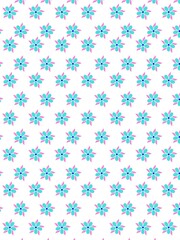 Flower jasmine doodle line art illustration drawing that can be used for sticker, book, scrapbook, icon, decorative, etc. cute with pink, blue, and white colors