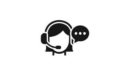 Customer Support Icon - A Symbol of Assistance and Communication.