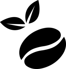 Fototapeta premium A set of coffee been group collection. coffee been silhouette vector flat illustration design. coffee bean been silhouette vector flat illustration design. Isolated on transparent background.