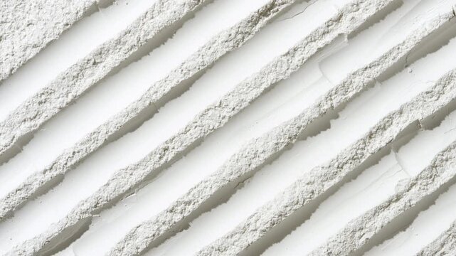 Overhead perspective shot of white powder furrows surface highlighted by rotating light throwing shifting shadows | Corn starch commercial concept