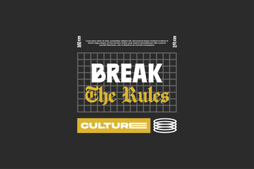 streetwear urban fashion template for printing