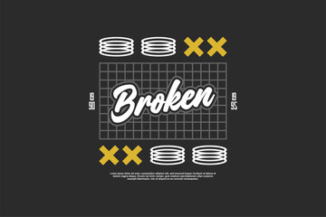 streetwear urban fashion template for printing