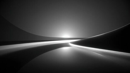 Abstract grayscale path design