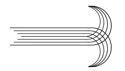 Motif graphique compos&eacute; de ligne noir sur fond transparent.