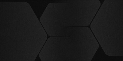 Modern black white abstract background. Minimal. Gradient. Dark grey banner with geometric shapes, lines, stripes, triangles. Design. Futuristic. Cut paper or metal effect.vector eps10