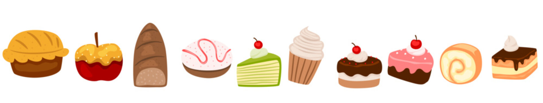 cake and bread border