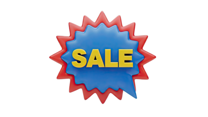 3D "SALE" Explosion Badge