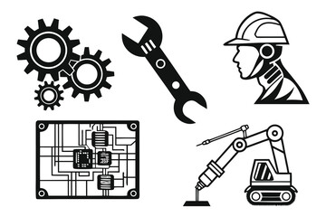 Fototapeta premium vector set of tools
