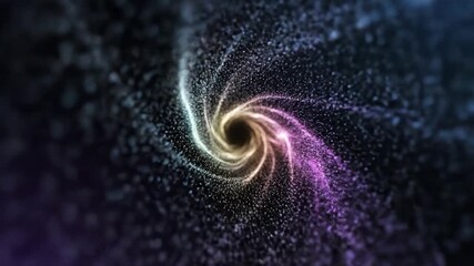 Swirling Cosmic Particles in Space