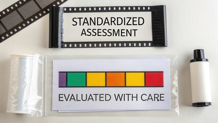 Standardized Assessment Evaluation System with Color Coded Indicator and Film Strip for Educational Purposes