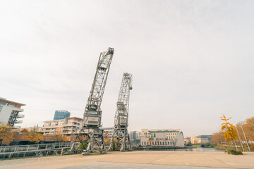France, Bas Rhin, Strasbourg - 1 oct 2025 development of port du Rhin and conversion of breakwater of Bassin d'Austerlitz