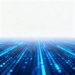 Blue digital light patterns on surface