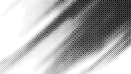 Black and white abstract and grunge pattern with smooth transition effect for sporty and modern background. Fully editable vector element. Vector Format Illustration 