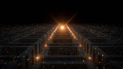 Abstract financial network finding core process solution