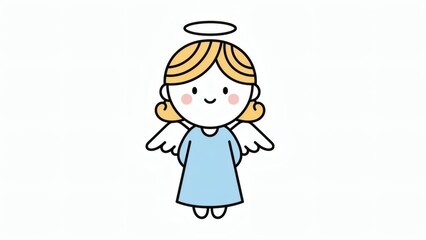 Cute Angel Clipart Illustration for Whimsical Designs