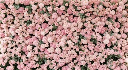 Luxurious Pink Rose and Hydrangea Floral Wall Backdrop