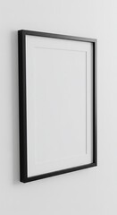 Minimalist Black Frame, Blank Canvas, Modern Wall Art