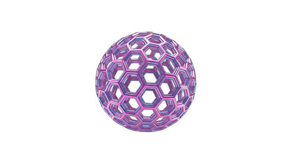 Geometric Sphere with Hexagonal Structure