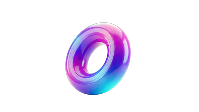 Gradient Torus Shape - Powered by Adobe