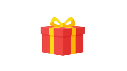 Colorful Gift Box with Ribbon for Celebrations and Present Giving