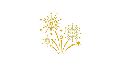 Abstract Firework Explosion with Light Trails and Sparkles