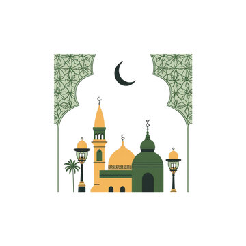 vector illustration of mosque