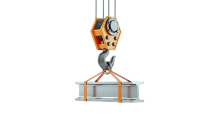 Crane Hook Lifting Steel Beam