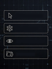 Modern Digital Interface Icons Set