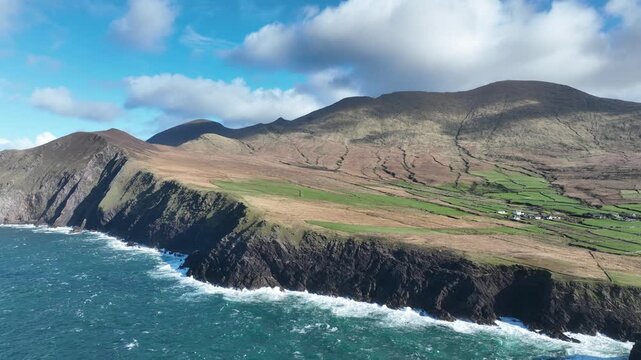 Wild Ireland where Brandon Mountain dips into the Atlantic Dingle Kerry