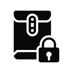 confidential glyph icon illustration vector graphic.eps