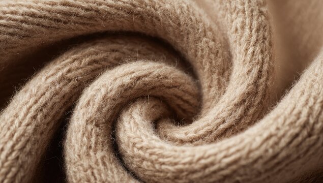 Close-up of Knitted Fabric Texture
