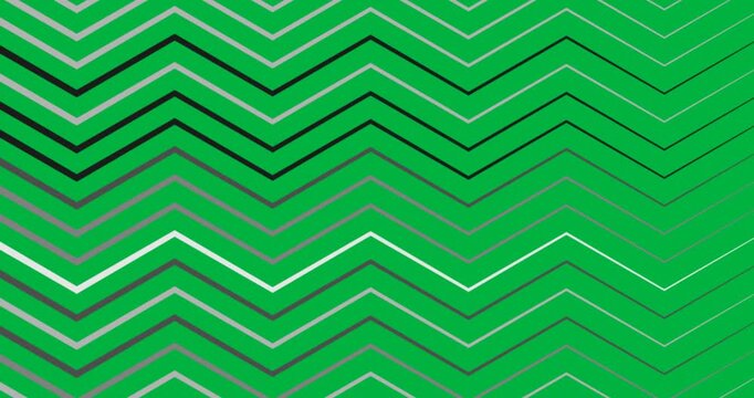 Digital animation of chevron design in seamless pattern against black background