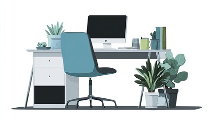 Modern home office workspace (1)