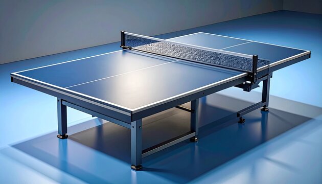 a professional table tennis table (ping pong table)