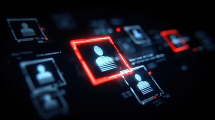 AI recruitment analytics system visualizing candidate selection from digital resume databases showing HR tech innovation