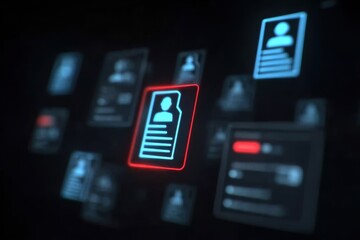 AI powered resume screening workflow selecting best candidates from digital data environments