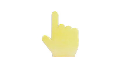 Yellow Hand Pointing Up Emoji