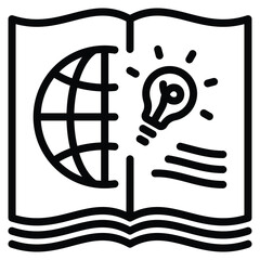 Science Icon Line Vector Illustration