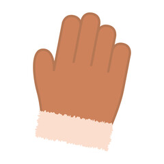 冬の防寒アイテム・シンプルなオレンジの手袋